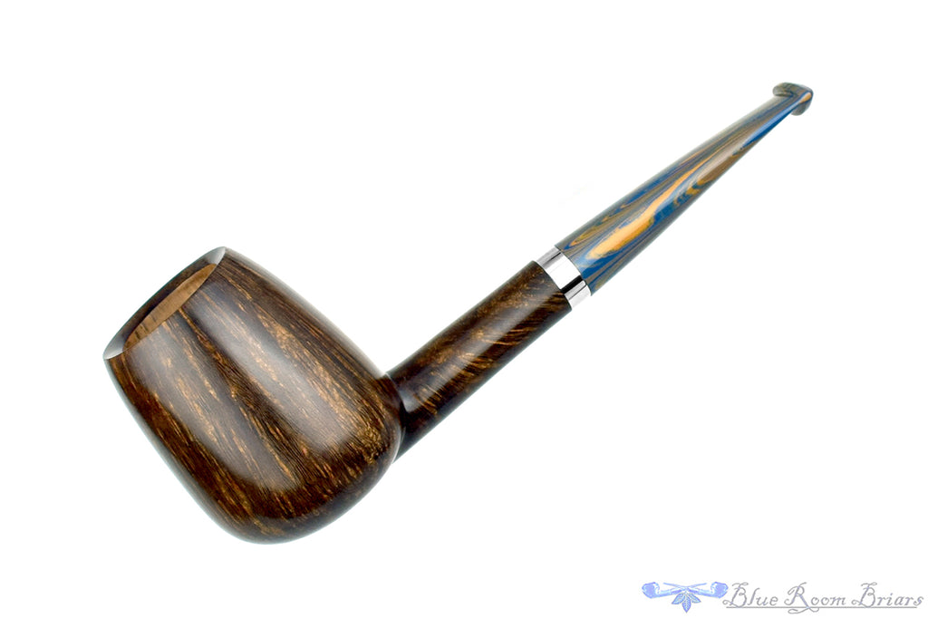 Andrey Kharitonov Pipe Billiard with Silver and Brindle