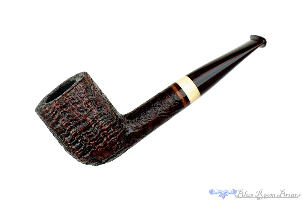 Bill Shalosky Pipe 618 Ring Blast Billiard with Ivorite and Brindle