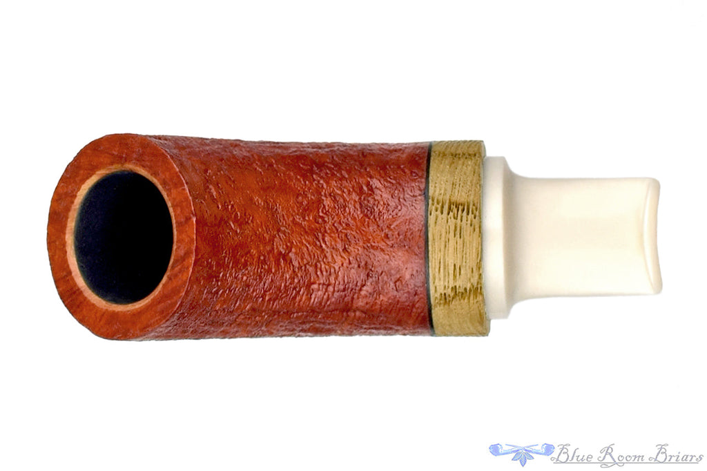 Blue Room Briars is proud to present this Dirk Heinemann Pipe Sandblast Tuban with Oak