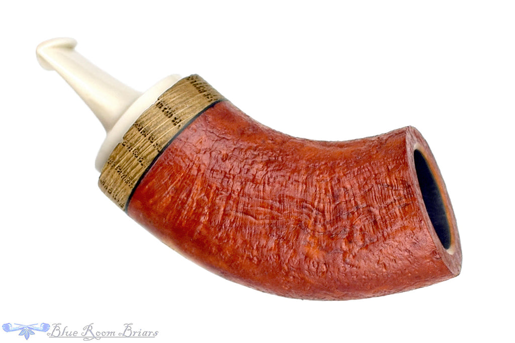 Blue Room Briars is proud to present this Dirk Heinemann Pipe Sandblast Tuban with Oak