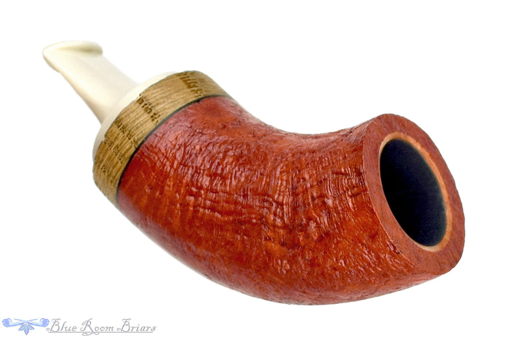 Blue Room Briars is proud to present this Dirk Heinemann Pipe Sandblast Tuban with Oak