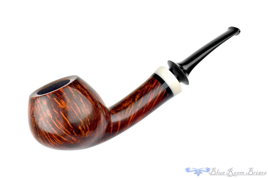 Bonsai Pipe by Tobias Höse Bent Tomato with Ivorite