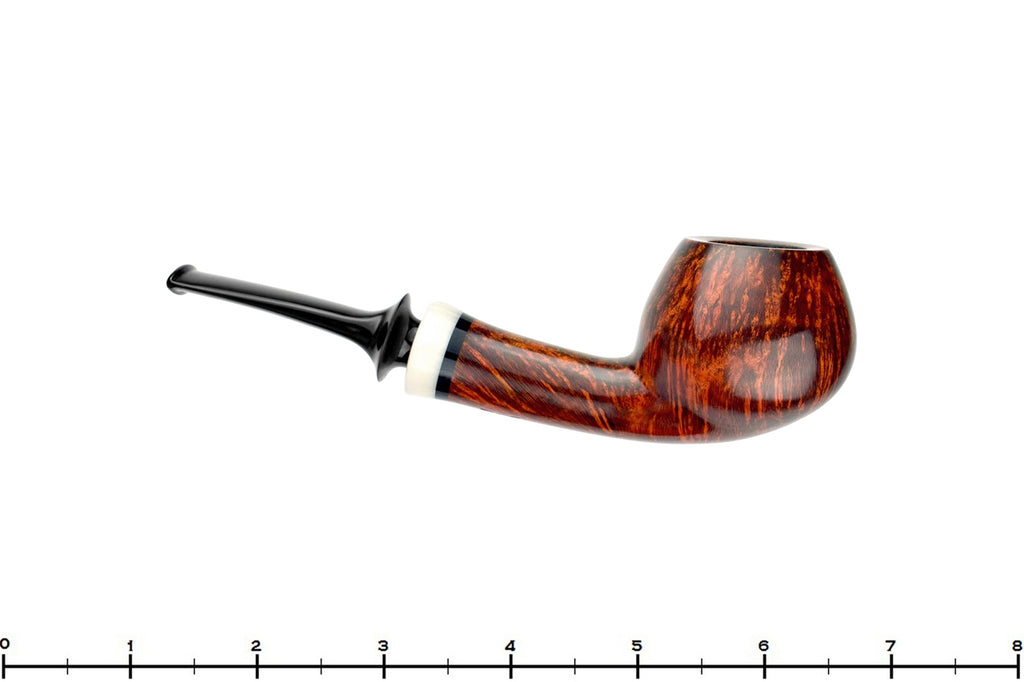 Blue Room Briars is proud to present this Bonsai Pipe by Tobias Höse Bent Tomato with Ivorite
