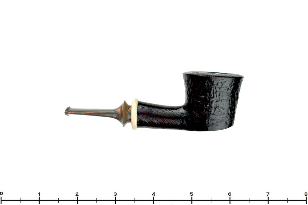 Blue Room Briars is proud to present this Bonsai Pipe by Tobias Höse Sandblast Dublin Poker Sitter with Ivorite and Brindle