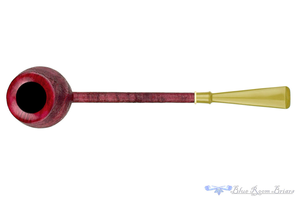 Blue Room Briars is proud to present this Scottie Piersel Pipe "Scottie" Sandblast Apple with Ivorite
