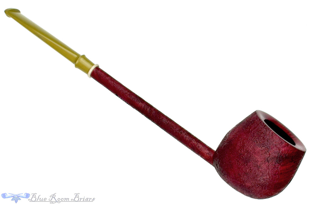 Blue Room Briars is proud to present this Scottie Piersel Pipe "Scottie" Sandblast Apple with Ivorite