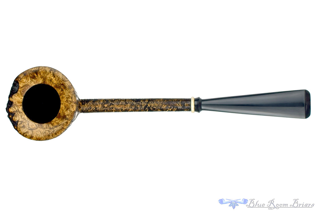 Blue Room Briars is proud to present this Scottie Piersel Pipe "Scottie" Contrast Blast Dublin with Ivorite and Plateau