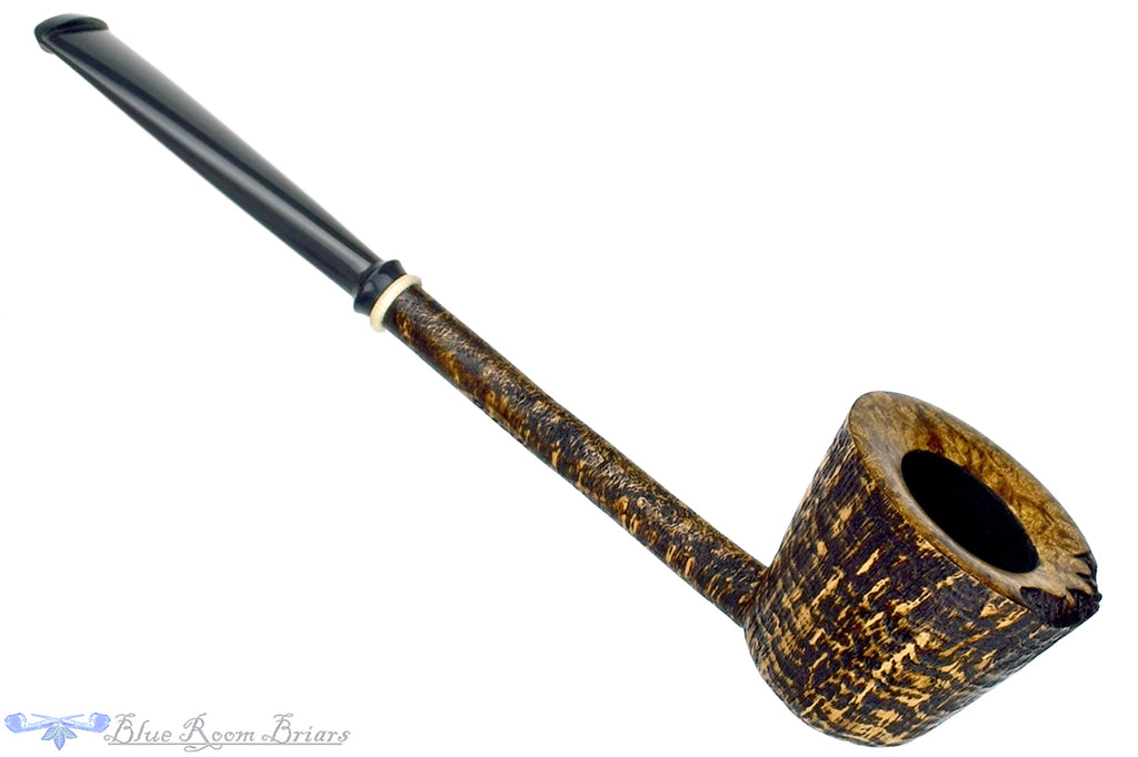 Blue Room Briars is proud to present this Scottie Piersel Pipe "Scottie" Contrast Blast Dublin with Ivorite and Plateau