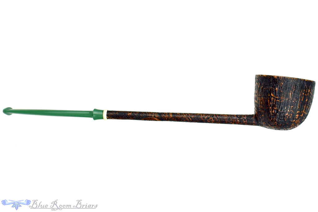 Blue Room Briars is proud to present this Scottie Piersel Pipe "Scottie" High-Contrast Sandblast Wide Dublin with Ivorite
