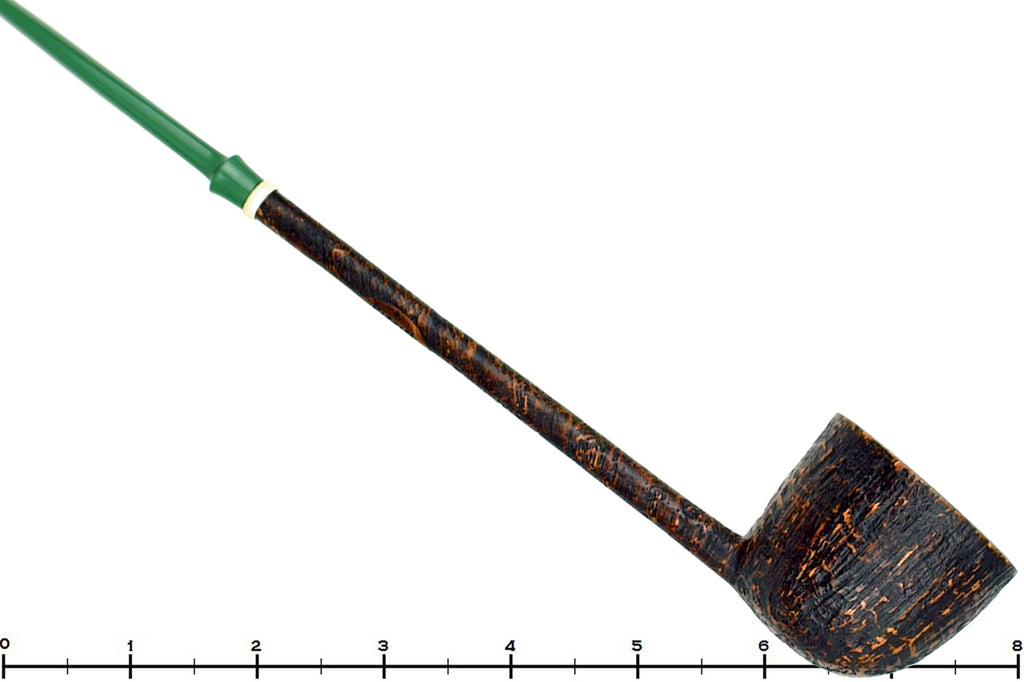 Blue Room Briars is proud to present this Scottie Piersel Pipe "Scottie" High-Contrast Sandblast Wide Dublin with Ivorite