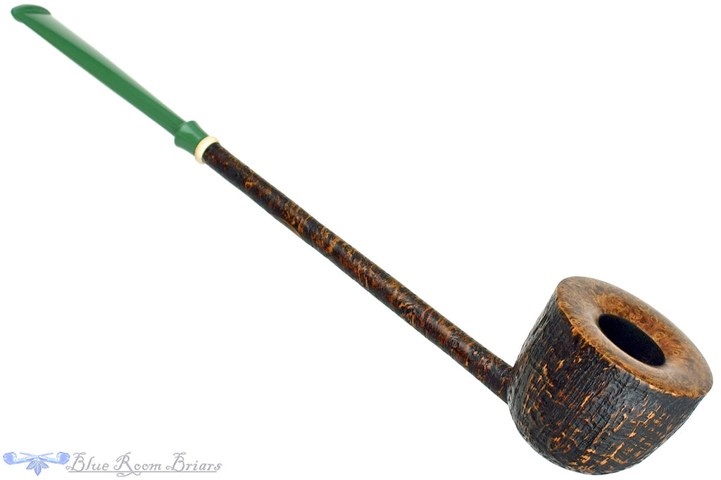 Blue Room Briars is proud to present this Scottie Piersel Pipe "Scottie" High-Contrast Sandblast Wide Dublin with Ivorite