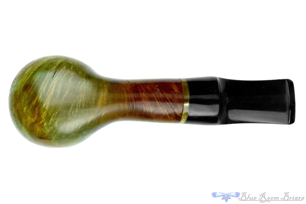 Blue Room Briars is proud to present this Ron Smith Pipe Bent Polished Driftwood Egg with Acrylic