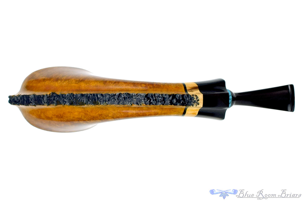 Blue Room Briars is proud to present this Joseph Skoda Pipe Horn with Mazur Birch, Turquoise, and Plateau