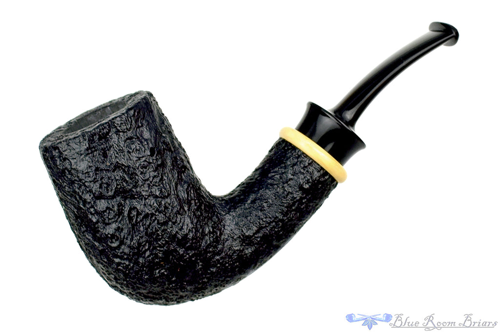 Bill Shalosky Pipe Bent Sandblast Billiard with Boxwood