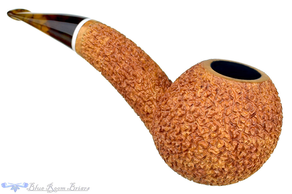 Blue Room Briars is Proud to Present this Dr. Bob Pipe Rusticated Hawkbill