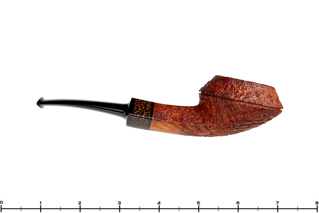 Jesse Jones Pipe Sandblast Large Squat Bulldog with Black Palm