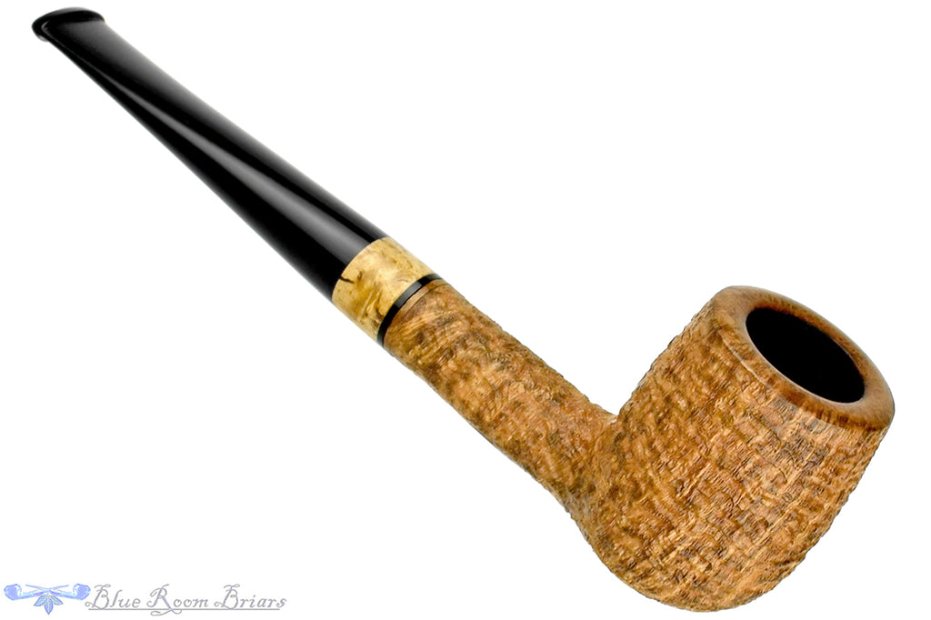 Blue Room Briars is proud to present this Jerry Crawford Pipe Ring Blast Billiard with Masur Birch
