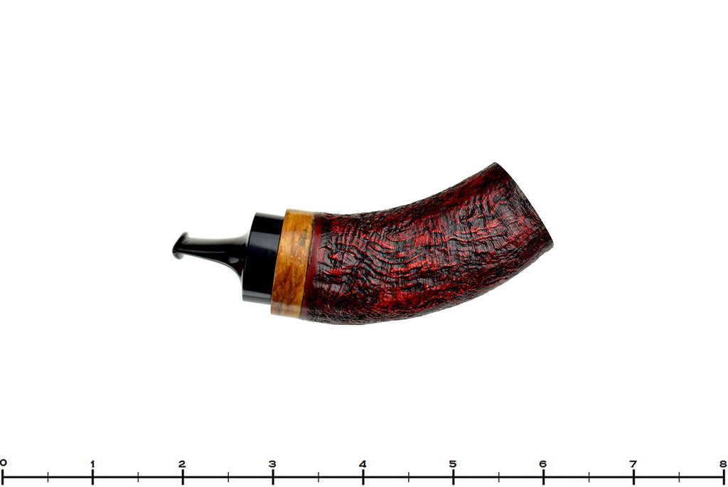 Blue Room Briars, Dirk Heinemann Pipe Red Blast Tuban, sandblast, sand blast pipe, tubos, tube, nosewarmer, black stem, red pipe, germany, german,