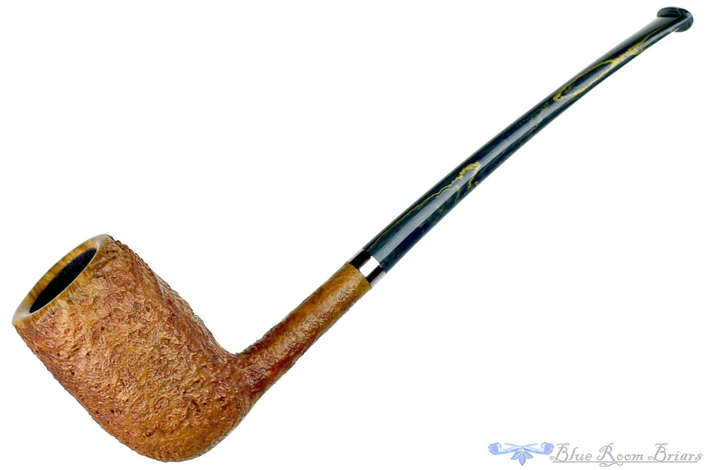Nate King Pipe 676 Tan Blast Belge with Titanium and Brindle