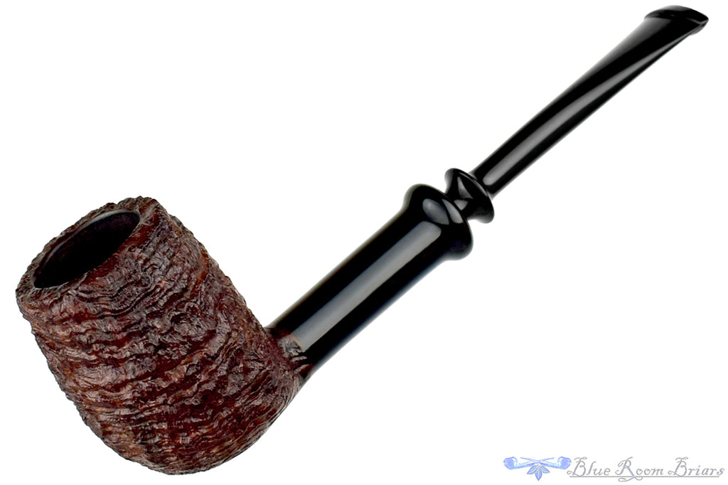 Blue Room Briars is proud to present this Yorgos Mitakidis Pipe 3522 Sandblast Billiard Sitter with Horn