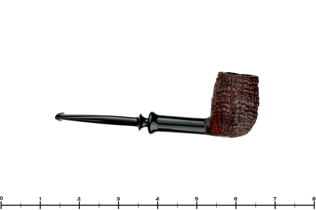 Blue Room Briars is proud to present this Yorgos Mitakidis Pipe 3522 Sandblast Billiard Sitter with Horn