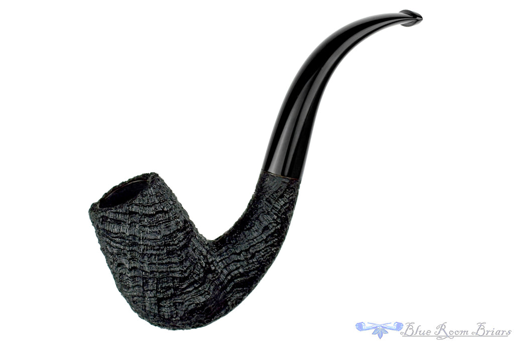 Yorgos Mitakidis Pipe 3422 Bent Black Blast Mini LC Billiard