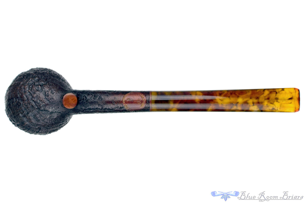 Blue Room Briars is proud to present this Joe Hinkle Pipe Sandblast Cutty with Tortoise Shell