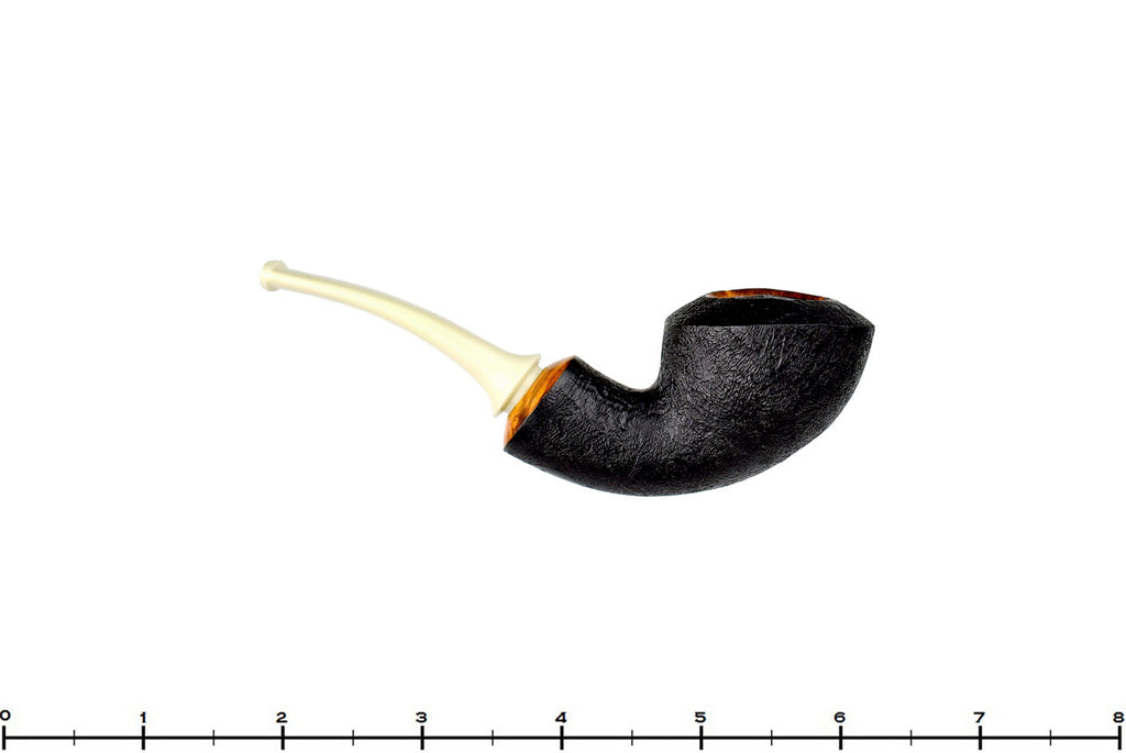 Benjamin Westerheide Pipe 1/4 Bent Black Blast Danish Dublin with Military Mount at Blue Room Briars