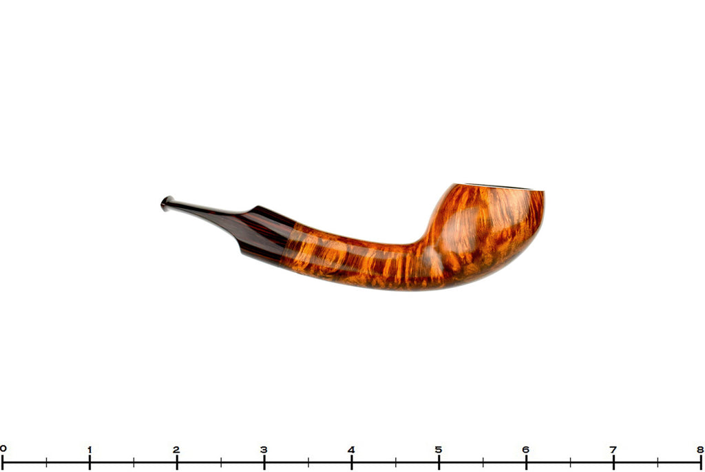 Benjamin Westerheide Pipe 1/8 Bent Tiger Striped Scoop at Blue Room Briars