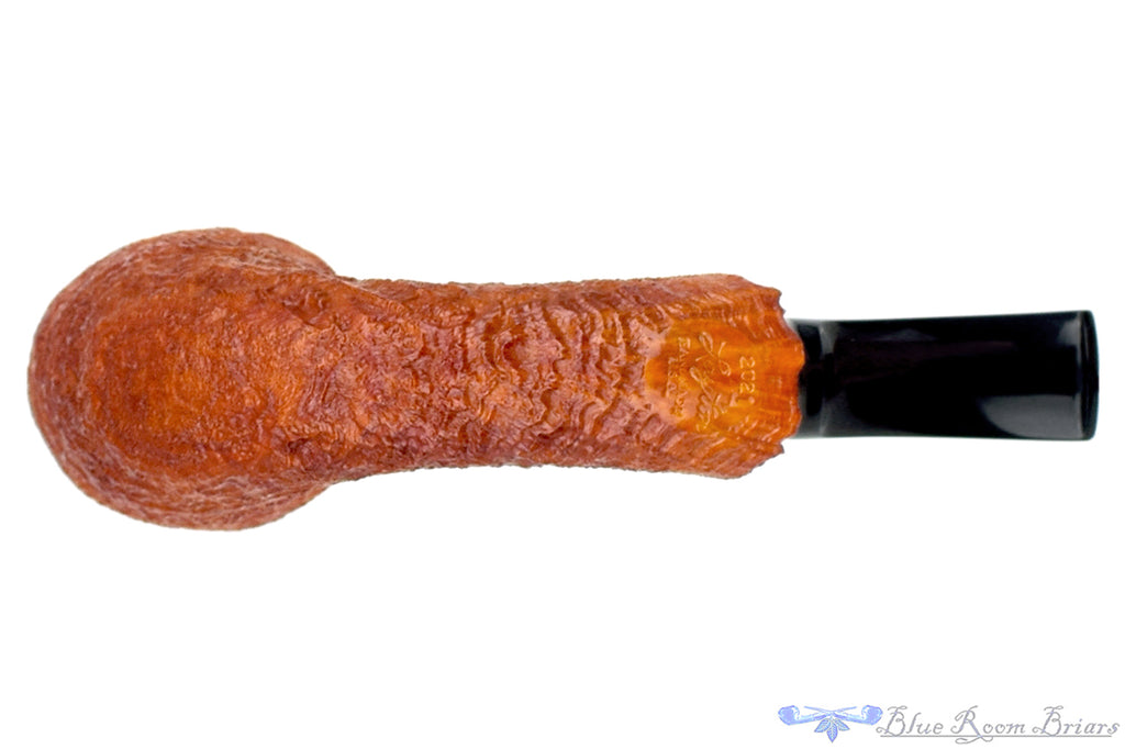 Blue Room Briars is proud to present this Clark Layton Pipe Sandblast Freehand Horn with Plateaux