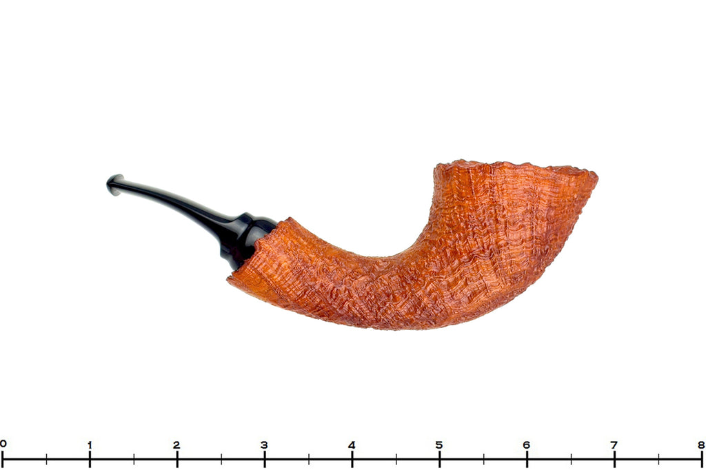 Blue Room Briars is proud to present this Clark Layton Pipe Sandblast Freehand Horn with Plateaux