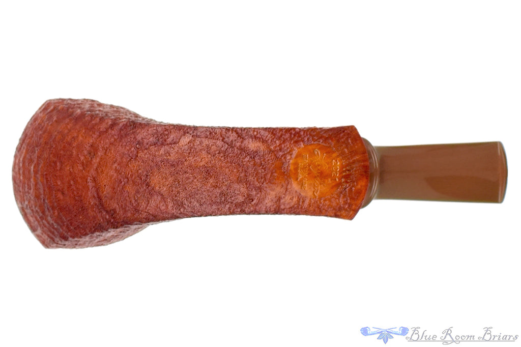 Blue Room Briars is proud to present this Clark Layton Pipe Sandblast Panel Horn with Plateau