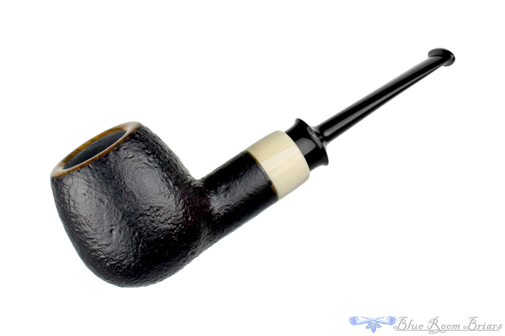 Charl Goussard Pipe Black Blast Apple with Warthog Tusk