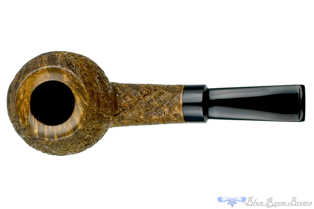 Blue Room Briars is proud to present this Jerry Crawford Pipe 1/8 Bent Sandblast Tomato