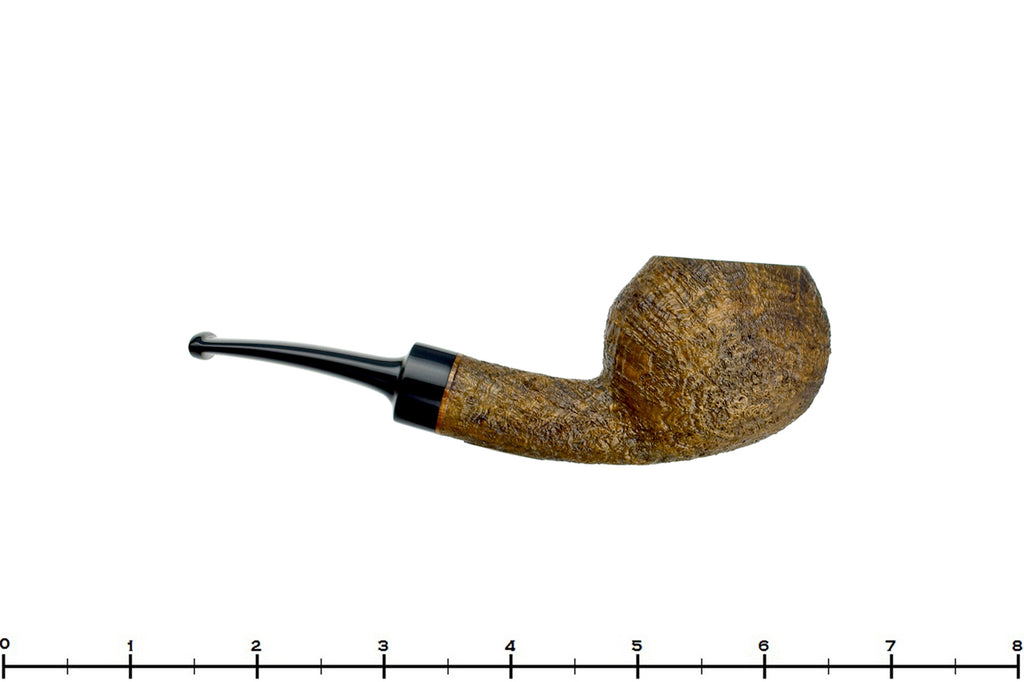 Blue Room Briars is proud to present this Jerry Crawford Pipe 1/8 Bent Sandblast Tomato