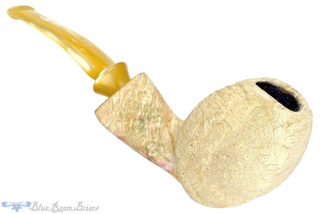Blue Room Briars is proud to present this Ron Smith Pipe "Sylvester" Blowfish with Pale Driftwood Finish
