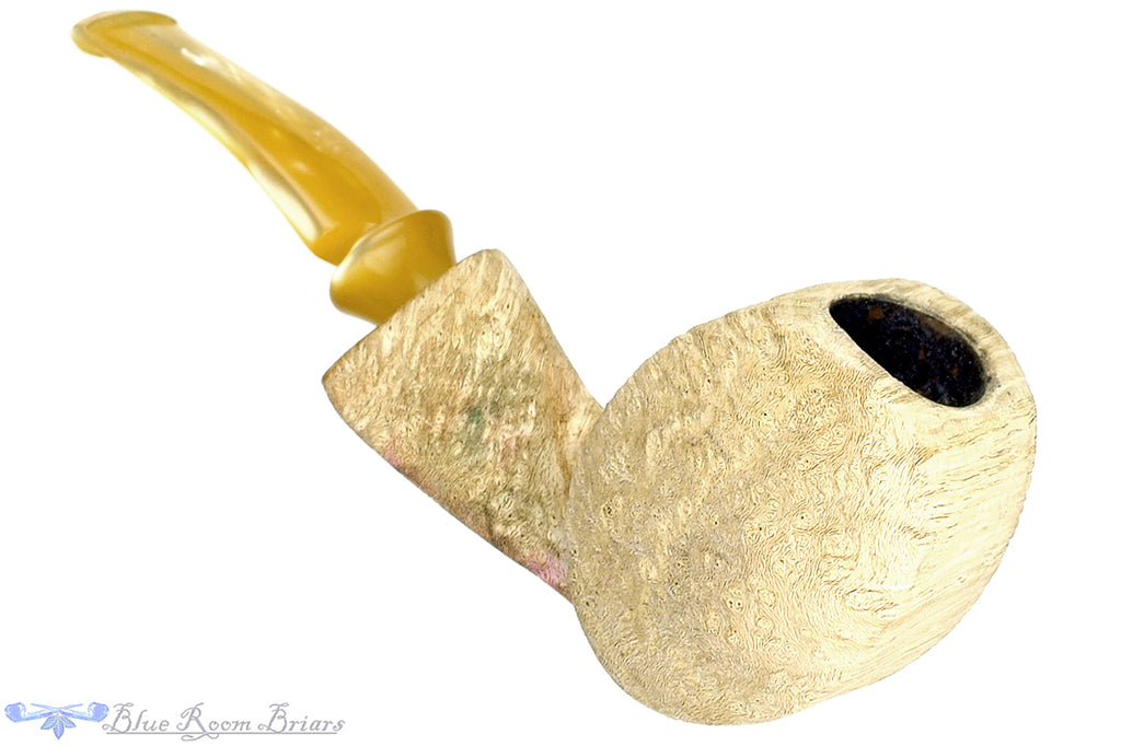Blue Room Briars is proud to present this Ron Smith Pipe "Sylvester" Blowfish with Pale Driftwood Finish