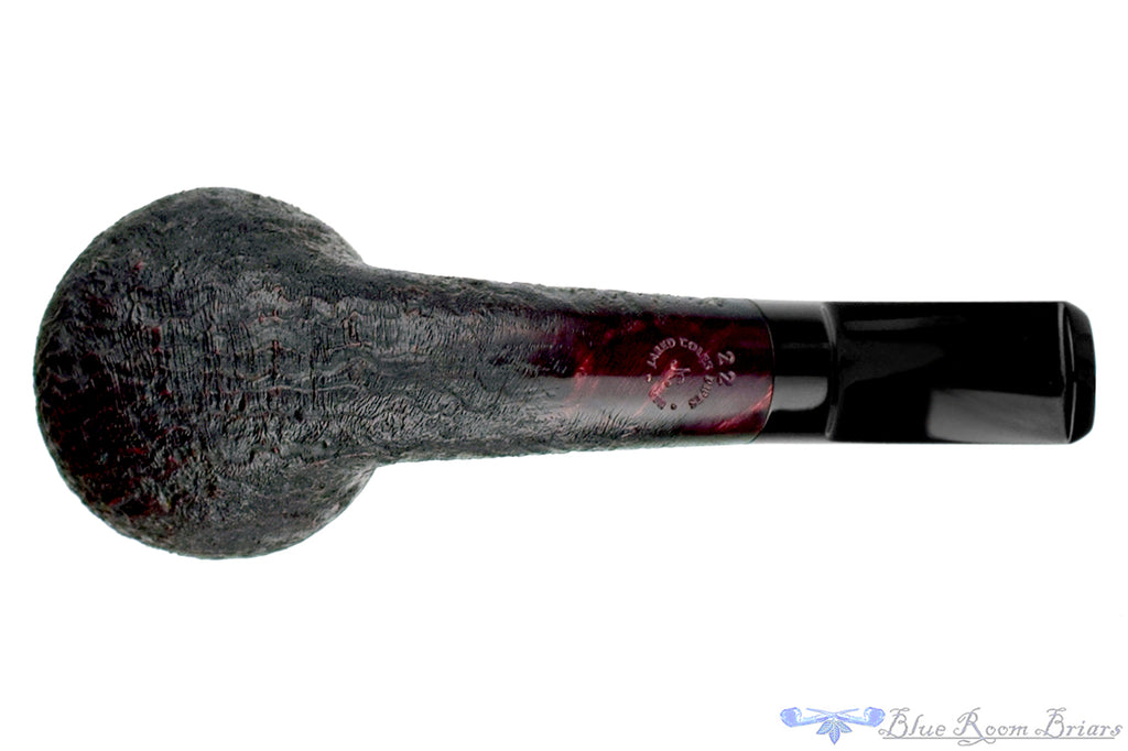 Blue Room Briars is proud to present this Jared Coles Pipe Bent Sandblast Egg Billiard