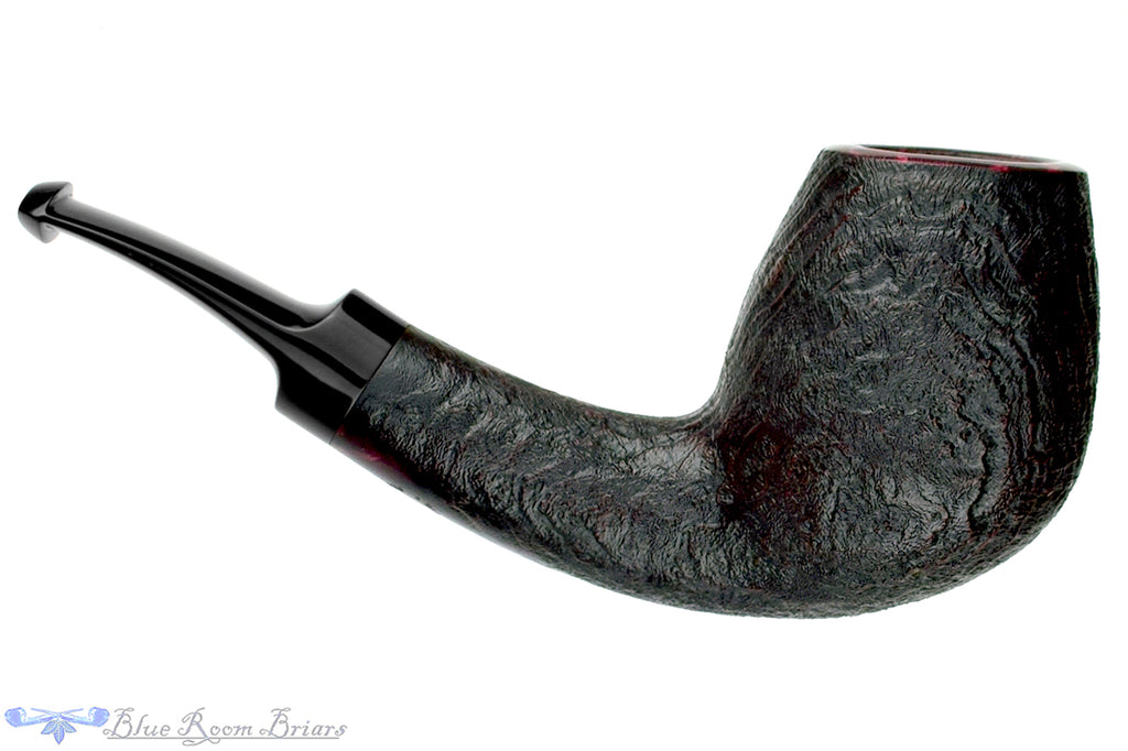 Blue Room Briars is proud to present this Jared Coles Pipe Bent Sandblast Egg Billiard