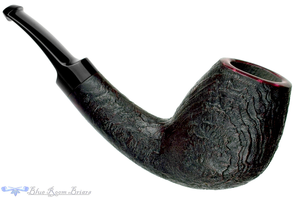 Blue Room Briars is proud to present this Jared Coles Pipe Bent Sandblast Egg Billiard