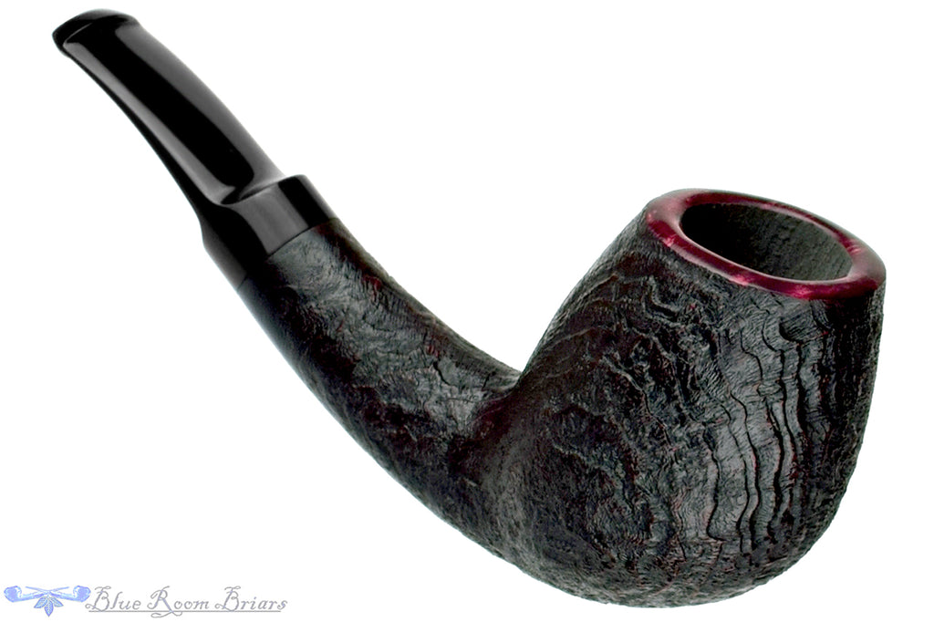 Blue Room Briars is proud to present this Jared Coles Pipe Bent Sandblast Egg Billiard