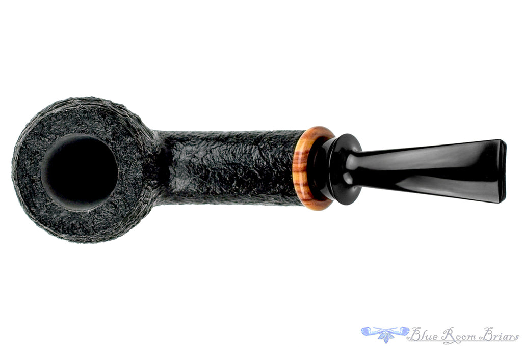Blue Room Briars is proud to present this Bill Shalosky Pipe 569 Bent Black Blast Billiard with Tulip Wood