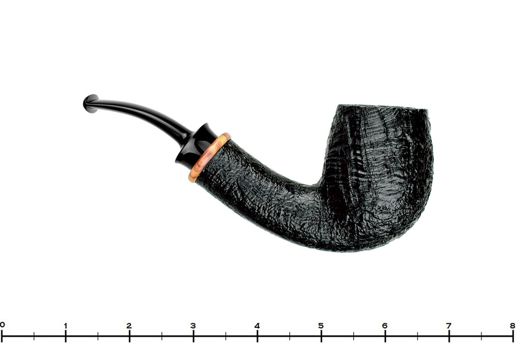Blue Room Briars is proud to present this Bill Shalosky Pipe 569 Bent Black Blast Billiard with Tulip Wood
