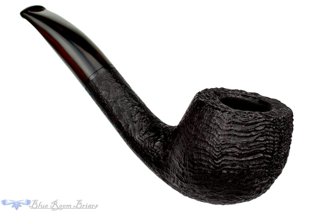 Blue Room Briars is proud to present this RC Sands Pipe Ring Blast 1/2 Bent Scoop Billiard with Brindle