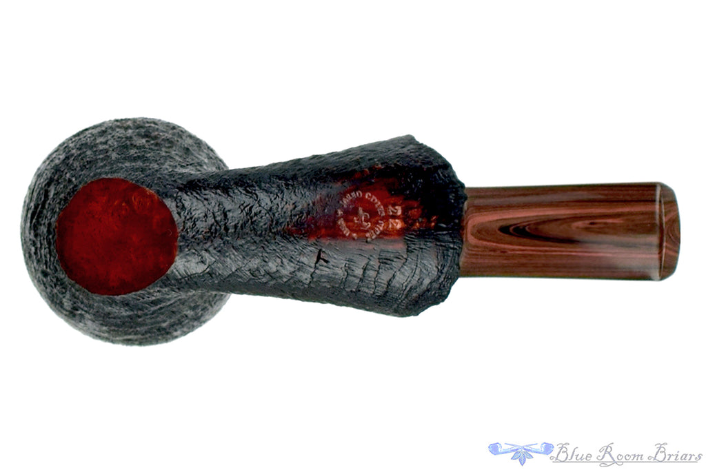 Blue Room Briars is proud to present this Jared Coles Pipe Black Blast Freehand Sitter with Brindle and Plateaux