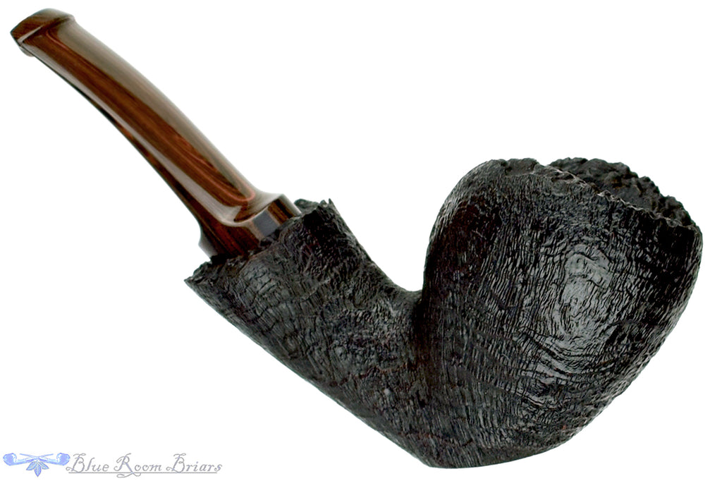 Blue Room Briars is proud to present this Jared Coles Pipe Black Blast Freehand Sitter with Brindle and Plateaux