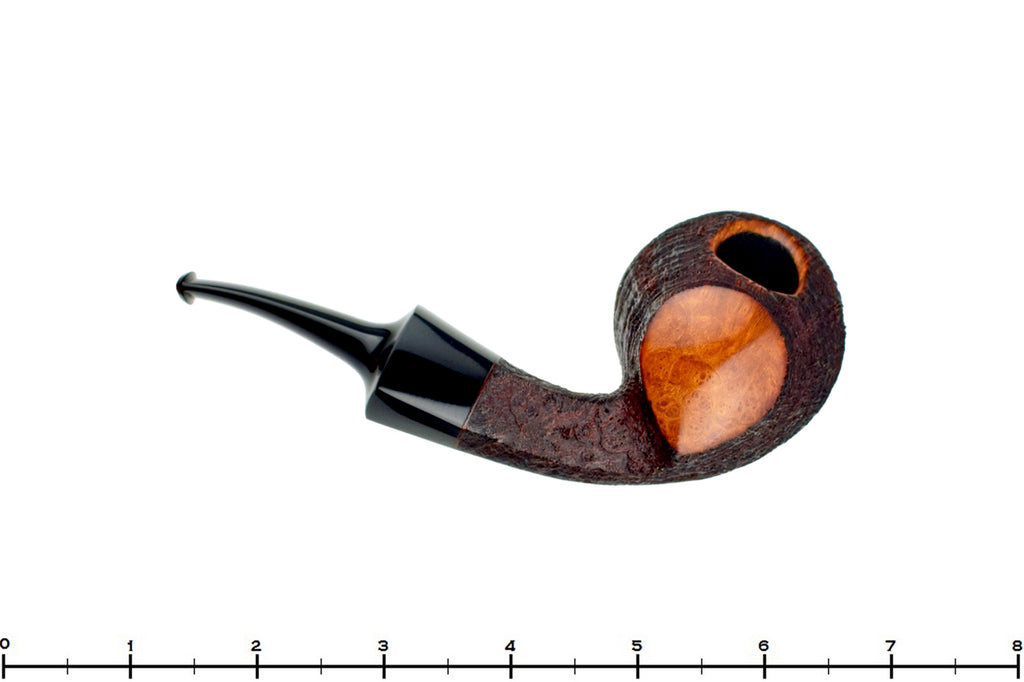 Blue Room Briars is proud to present this Jesse Jones Pipe 6220 1/8 Bent Partial Sandblast Fugu Blowfish
