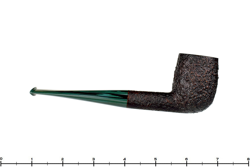 Jesse Jones Pipe Sandblast Billiard with Jade Brindle at Blue Room Briars