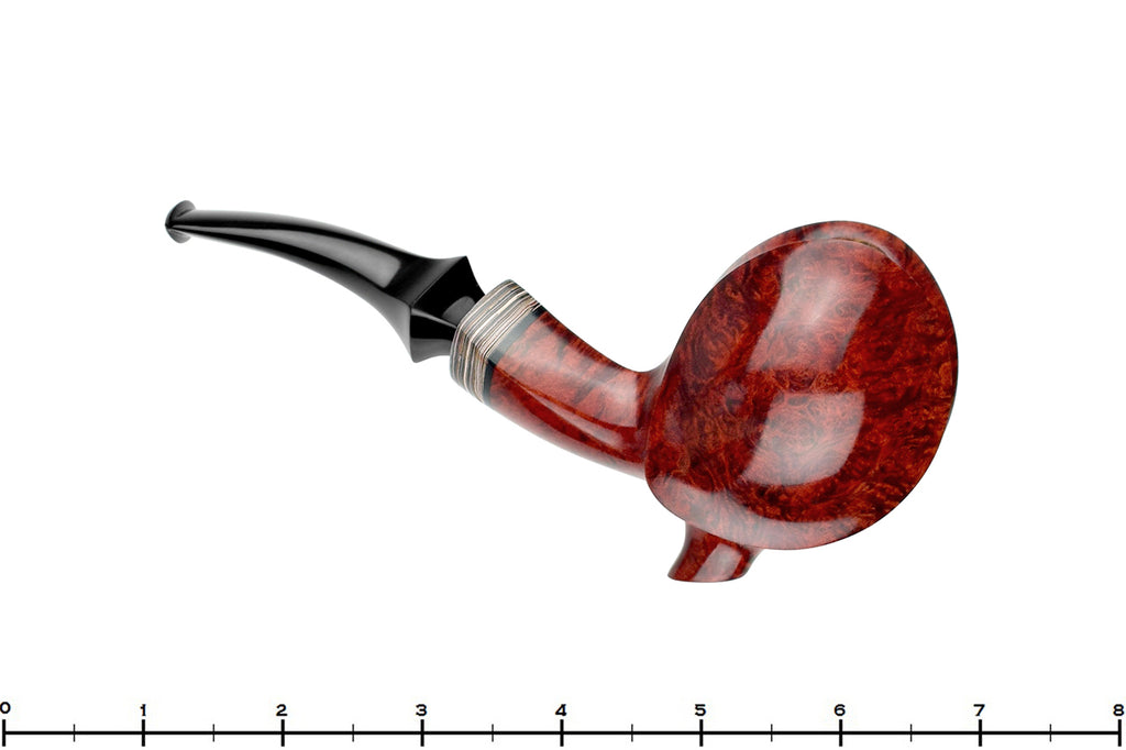 Blue Room Briars is proud to present this Marinko Neralić Pipe Blowfish Sitter with Fordite and Plateau