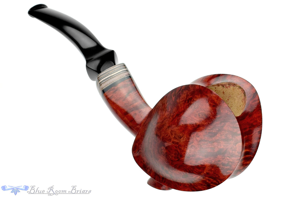 Blue Room Briars is proud to present this Marinko Neralić Pipe Blowfish Sitter with Fordite and Plateau